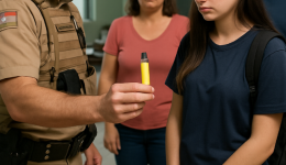 Estudante é flagrada com cigarro eletrônico em escola