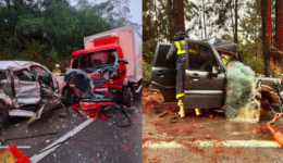 Em meia hora, dois acidentes matam pai, filho e outro homem na BR-282, em SC