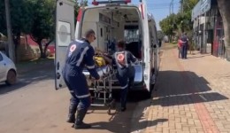 Colisão entre duas motocicletas deixa condutores feridos