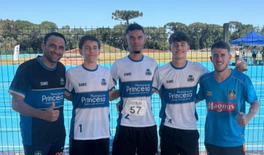 Princesa participa de inauguração de pista sintética de atletismo em Chapecó