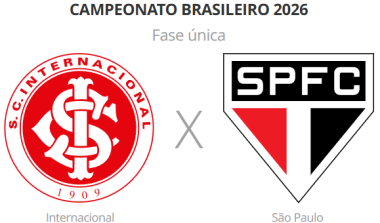 Internacional x São Paulo: onde assistir, horário e prováveis escalações