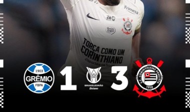 Corinthians vence Grêmio de virada e dá salto na classificação