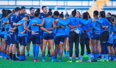 Grêmio Feminino treina no local dos jogos em casa pelo Brasileirão