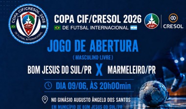 Bom Jesus do Sul e Marmeleiro fazem o jogo de abertura da Copa CIF/Cresol 2026