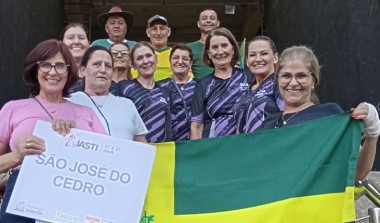 Bocha feminina garante pódio para São José do Cedro no JASTI estadual