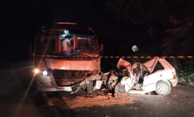 Condutor de carro emplacado em Guaraciaba morre em colisão com ônibus