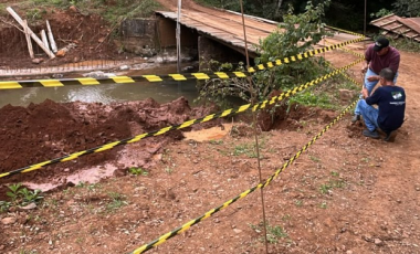 Ponte da Linha Lagedo está parcialmente interditada para obras