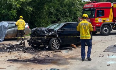 Acidente grave com óbito na BR-163 envolve dois carros e uma carreta