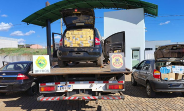 Cigarros contrabandeados e armas são apreendidos em operação integrada