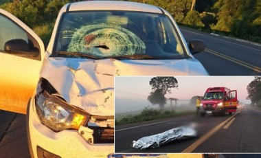 Homem de 53 anos morre após ser atropelado na BR-282