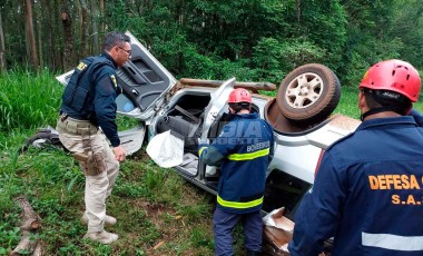 Gravíssimo acidente com vítima fatal na BR-163 em Santo Antonio do Sudoeste