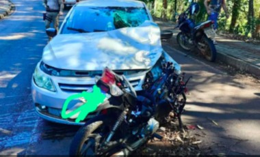 Motociclista morre após colisão com carro na SC-482 no Oeste de SC