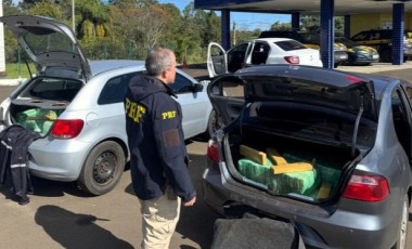 PRF apreende cerca de 360 quilos de maconha na BR-282