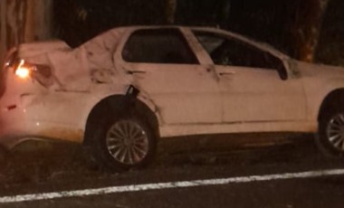 Colisão frontal na SC-161 deixa motorista ferido