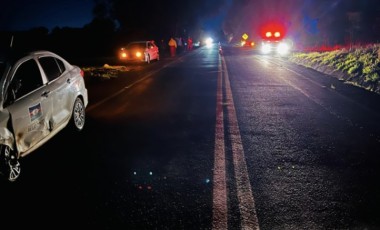 Colisão entre carro da Prefeitura de Belmonte e Astra causa danos materiais na SC-163