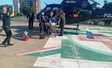 Bebê de 1 mês é transferida por serviço aeromédico