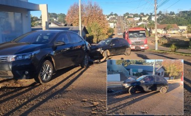 Motorista fica ferida após colidir contra carro estacionado no centro
