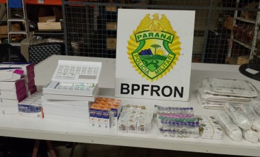 BPFRON apreende medicamentos para emagrecimento contrabandeados durante operação