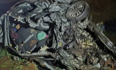 Acidente gravíssimo na PR-180 mata cinco pessoas da mesma família