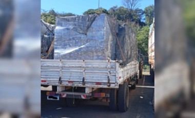 Caminhão com 6,5 toneladas de material reciclável é apreendido