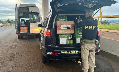 PRF apreende 60 litros de bebida falsificada