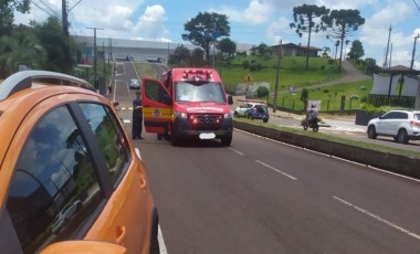 Mãe e duas filhas são atropeladas no Oeste de SC; mulher teve ferimentos na cabeça