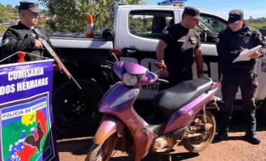 Motocicleta roubada no Brasil é recuperada na Argentina após manobras perigosas