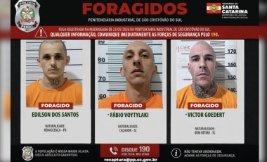 Fuga em presídio de SC tem reviravolta após erro na identificação de foragidos