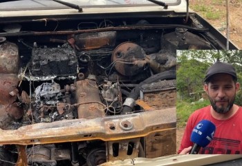 Carro que ajudava família a trabalhar é destruído por incêndio e moradores pedem solidariedade