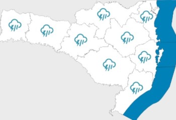 Frente fria provoca temporais e risco de chuva intensa nesta segunda-feira