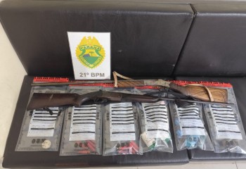 Homem é preso por violência doméstica e posse irregular de armas na zona rural