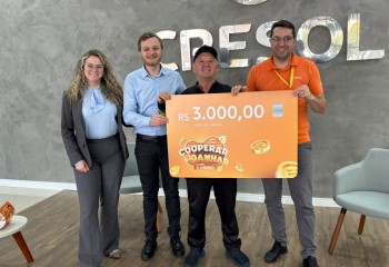 Associado da Cresol Fronteiras ganha R$ 3 mil na promoção Cooperar é Ganhar