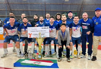 Associação Nacional conquista tricampeonato invicto da Copa FiberNet e reforça sonho de disputar o Catarinense Série Bronze