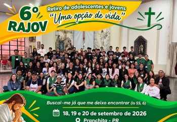 6º RAJOV reúne 60 adolescentes e jovens em final de semana de fé