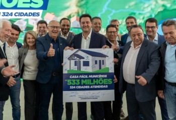 Governador anuncia R$ 533 milhões para construção de casas em 324 municípios