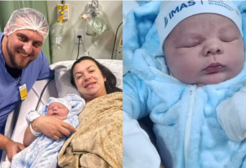 “Pequeno gigante”: bebê nasce com 4,9 kg e bate recorde em hospital de SC