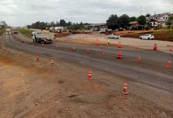 Desvio provisório em trecho da BR-282, em Maravilha, deve durar mais uma semana
