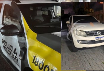 Caminhonete Amarok é roubada durante assalto à mão armada próximo à Câmara de Vereadores