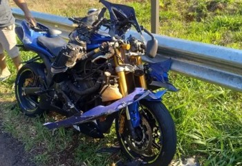 Motociclista morre após colidir contra anteparo na PR-475 em São Jorge D’Oeste