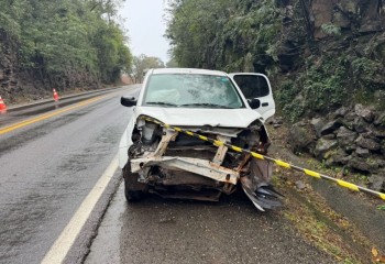 Mulher fica ferida em acidente na PR-182
