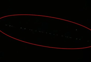 "Trilho de luz" no céu chama atenção no Sudoeste do Paraná