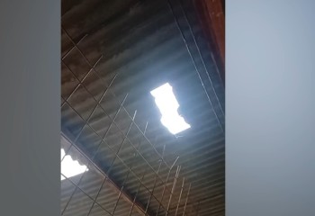 Canil Cris Muniz, da Associação Anjos Sem Asas, precisa de 14 folhas de eternit após danos causados pela chuva e pelo vento