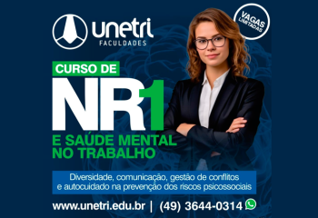 UNETRI promove curso de extensão sobre NR-1 e Saúde Mental no Trabalho