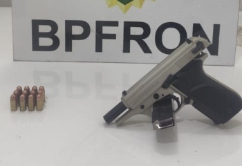 BPFRON prende homem por porte ilegal de arma de fogo durante abordagem