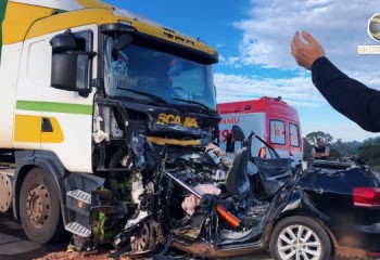 Acidente na BR-282 deixa uma pessoa morta