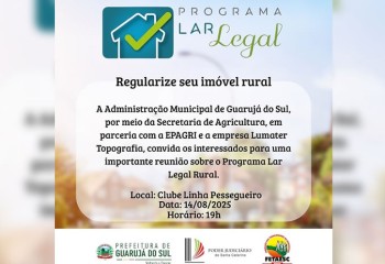 Município promove reunião sobre o Programa Lar Legal Rural na Comunidade de Linha Pessegueiro