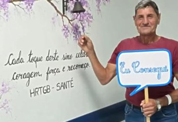 Paciente recebe alta após mais de cinco anos de tratamento contra o câncer no Extremo Oeste