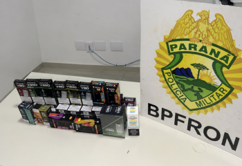 BPFRON e PMSC apreendem 40 cigarros eletrônicos contrabandeados