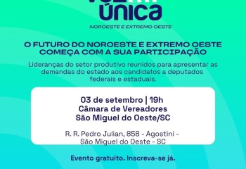 O Roadshow Voz Única chega às regionais Noroeste e Extremo Oeste