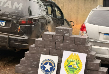 ROTAM e Receita Federal apreendem 40 caixas de vinho em ação contra o descaminho